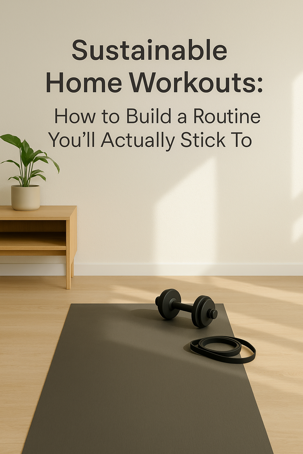 Sustainable Home Workouts: How to Build a Routine You’ll Actually Stick To