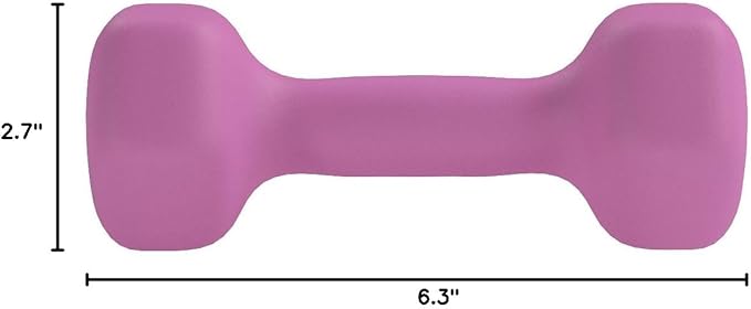 Amazon Basics Neoprene Dumbbell Hand Weights for Exercise and Muscle Toning
