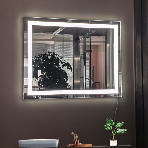 LED Bathroom Mirror with Lights for Wall Mirror 32x24In Vanity