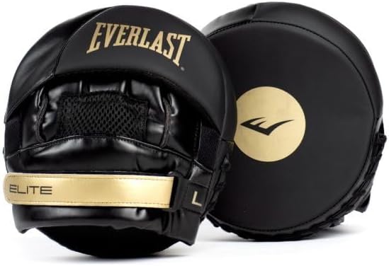 Everlast Elite 2 Punch Mitts Black/Gold One Size