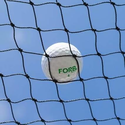 10ft, 15ft, 25ft Sports Practice Netting Sturdy Net Hitting Throwing Pitching Net 150LB Impact Hit Tested Nylon Mesh Netting for Golf, Baseball, Softball, Hockey, Soccer, LAX