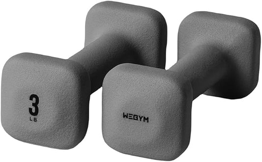 SafeGrip Dumbbells, Anti-Slip, Anti-Roll, Thick Handles, Free Weights, Square Dumbbells for Secure Workouts at Home, Weightlifting, and Personal Training