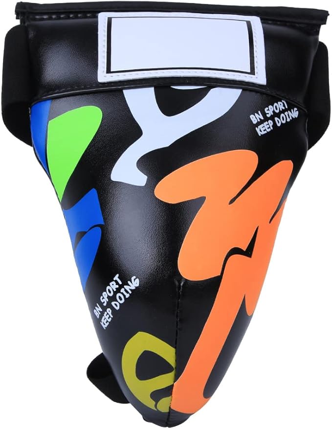 Groin Protector Boxing, Groin Guard, Boxing Body Protector, Graffiti Jockstrap Groin Guard Gear, for Boxing Sanda Taekwondo Training