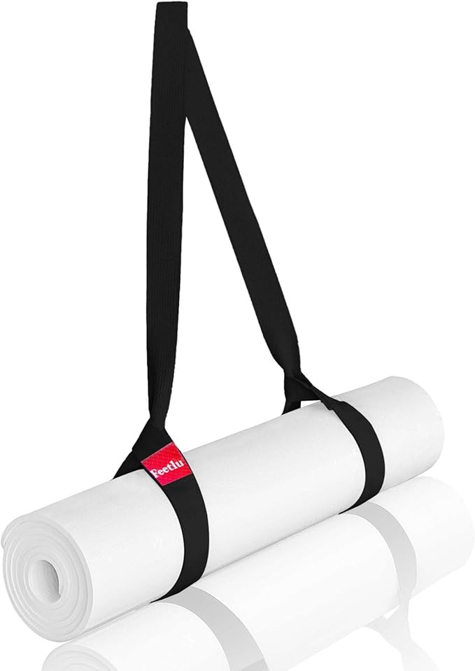 Yoga Mat Straps 2 in 1 - Cotton - Adjustable anti-slip straps for yoga, pilates, stretching, for carrying mats