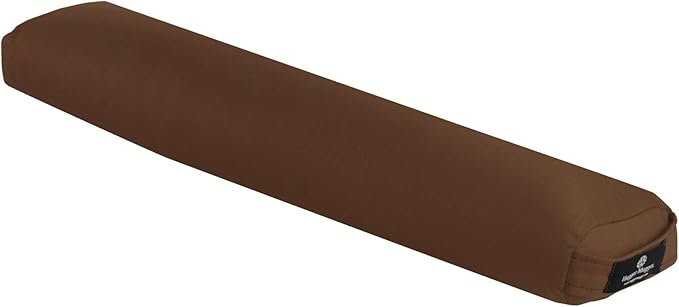 Hugger Mugger Pranayama Yoga Bolster - Very Firm, use Under Length of Spine for Deeper Breathing or Under Ankles, Handmade in The USA
