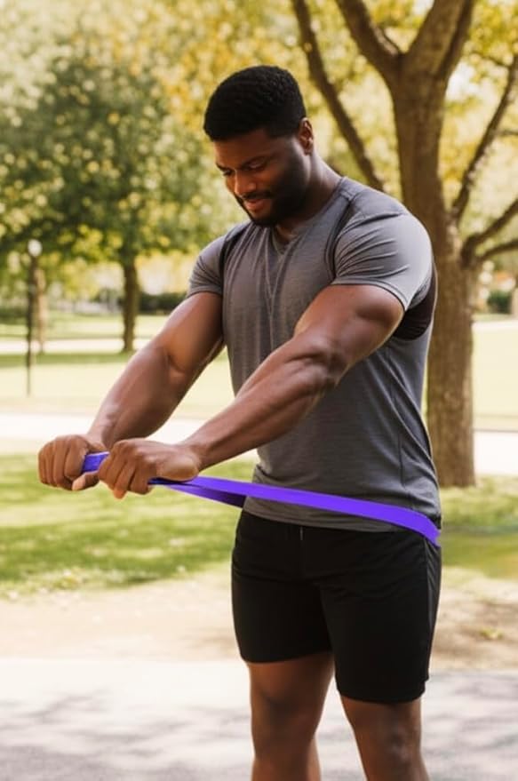 Gym Salvation Resistance Bands Set, 5 Exercise Bands, Black and Military Green Shades