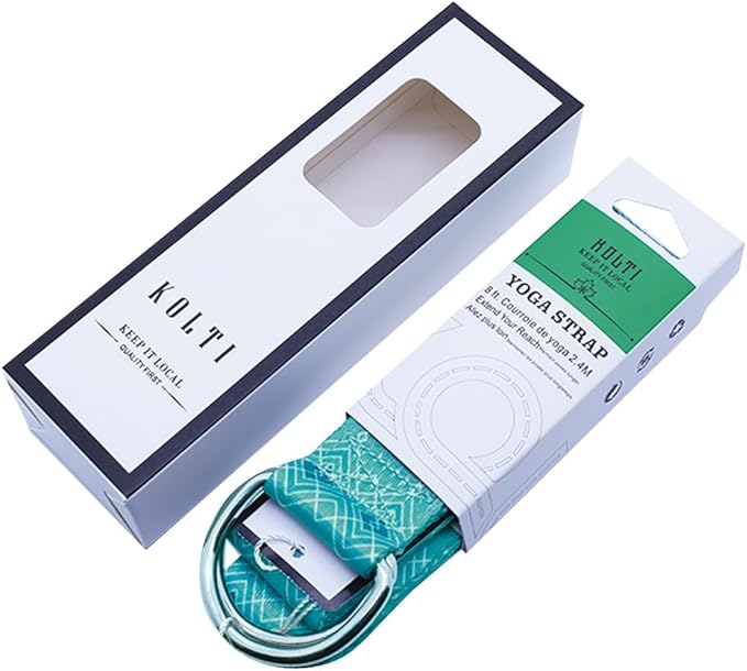 Yoga Exercise Adjustable Straps 8FT with Durable D-Ring for Pilates & Gym Workouts | Hold Poses, Stretch, Improve Flexibility & Maintain Balance