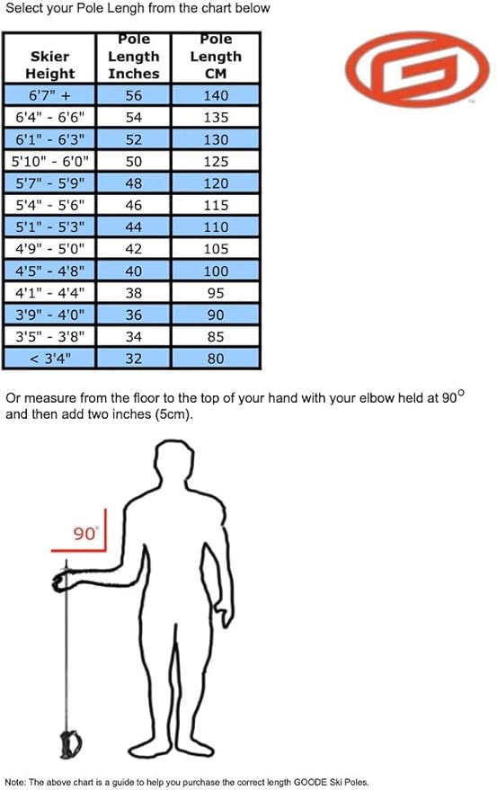 Goode - G-Max (Set of 2) - Our shafts use The Shock Absorption Properties of Carbon to Enhance Your Skiing Experience - Summit Red / 46"/115cm