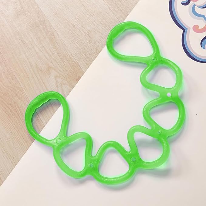 7 Ring Stretch Resistance Exercise Band, BetterJonny Workout Bands Yoga Stretching,Foot, Leg and Arm Exerciser for Home or Fitness Center Workout Walking Exercise