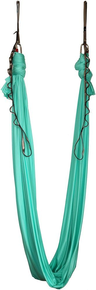 Aerial Yoga Hammock 5.5 Yards Yoga Swing Pilates Silk Home Gym Fitness Include hardware,Daisy Chain, Pose Guide