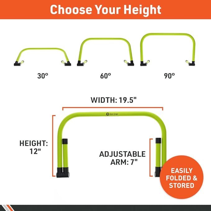 Body Sport Adjustable Athletic Speed Training Hurdles 5
