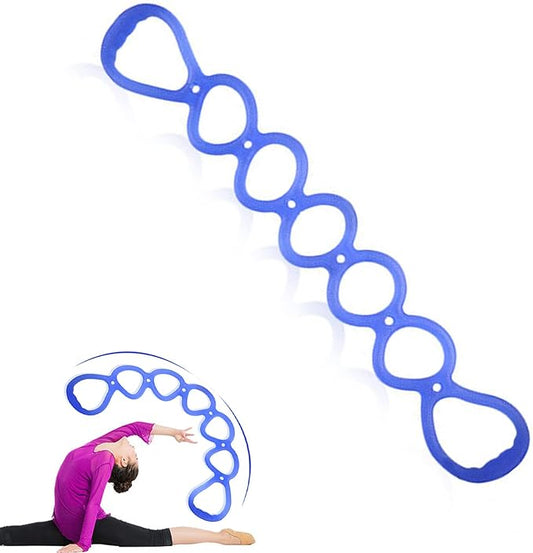 7 Ring Stretch Resistance Exercise Band, BetterJonny Workout Bands Yoga Stretching,Foot, Leg and Arm Exerciser for Home or Fitness Center Workout Walking Exercise