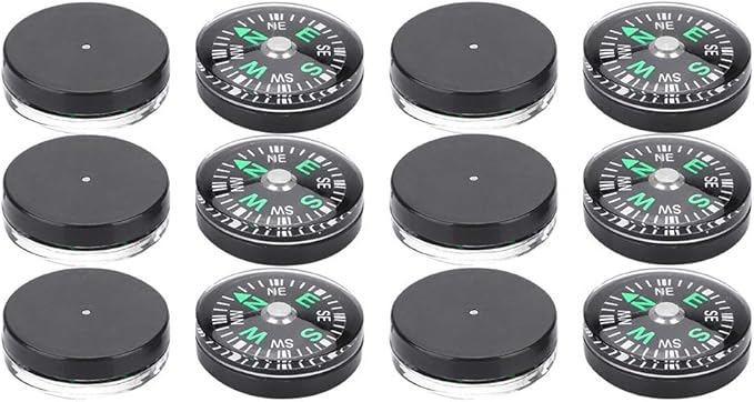 12PCS Button, Mini Pocket Paracord Bracelet Liquid Filled