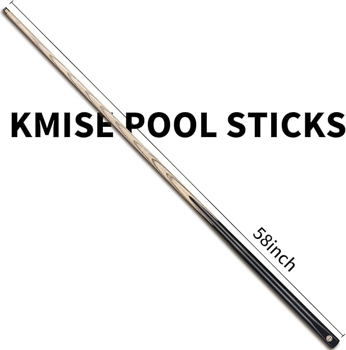 Kmise Pool Cue Sticks, 41"/57??58" Hardwood Pool Cue Set of 4/6/8, 13OZ/20OZ with 13/10 MM Brass Tips, Table Billiard Cue Stick for Bar, Home, Billiard Room