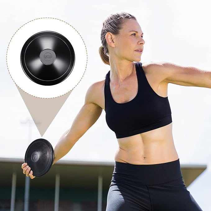 2 Pcs 1.5 kg Smooth Surface Black Rubber