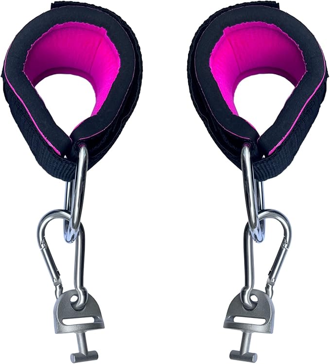 Ankle Workout Straps for Tonal Gym Machine,Hot Pink Adjustable Ankle Strap Attachments for Tonal,with Special Tonal Adapter Accessory