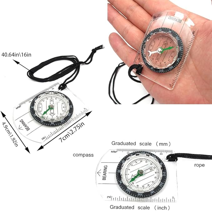 12 pcs Orienteering Compass