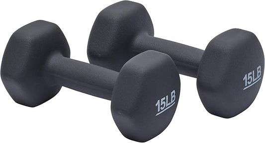 Amazon Basics Neoprene Dumbbell Hand Weights for Exercise and Muscle Toning