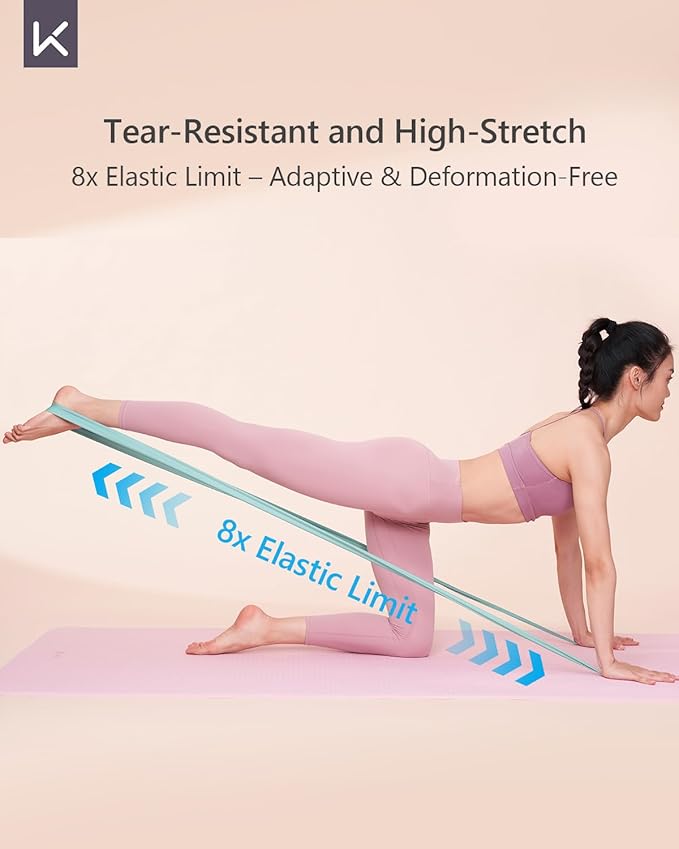 KEEP Resistance Bands for Working Out, Exercise Bands for Legs and Booty, Natural Latex Workout Bands for Women and Men, Stretch Bands for Exercise, Physical Therapy, Fitness, Pilates
