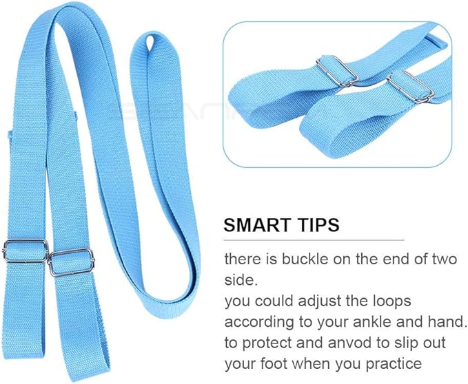 Door Flexibility & Stretching Leg Strap - Great for Ballet Cheer Dance Gymnastics or ANY Sport Leg Stretcher Door Flexibility Trainer Premium stretching equipment