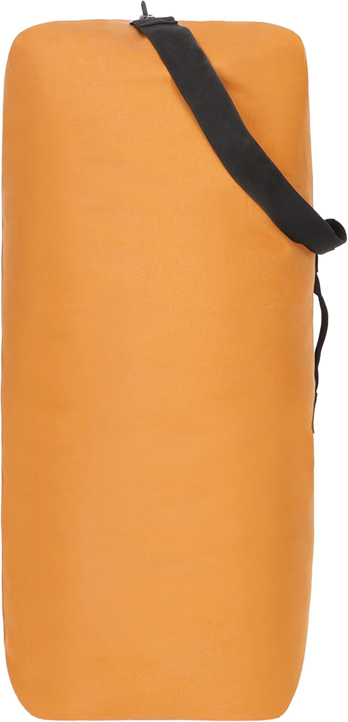 WHITEDUCK 25"x42" (430L) Top Load Canvas Duffel Bag – Military-Grade, Tear-Proof & Weatherproof, Heavy Duty for Travel, Outdoors & Military Use, with Padlock Compatibility, 5 Colors