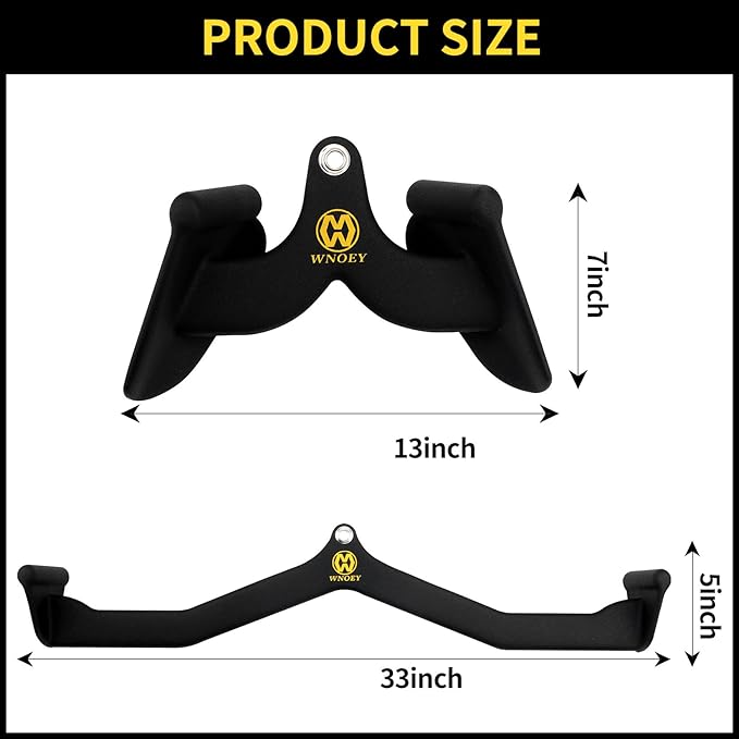 LAT Pulldown Attachment,Back Tricep Bar Strength Training,Handle Grips Lat Pull Down Bar Press Down Exercises,Cable Machine Accessories, Cable Back Attachments for Home Gym