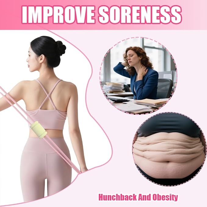 Figure 8 Fitness Resistance Bands with Handles, Yoga Resistance Band Stretch Fitness Band, Chest Expander, for Arm and Shoulder Stretch, Rope 8 Word Elastic for Women and Men(3 Pack)