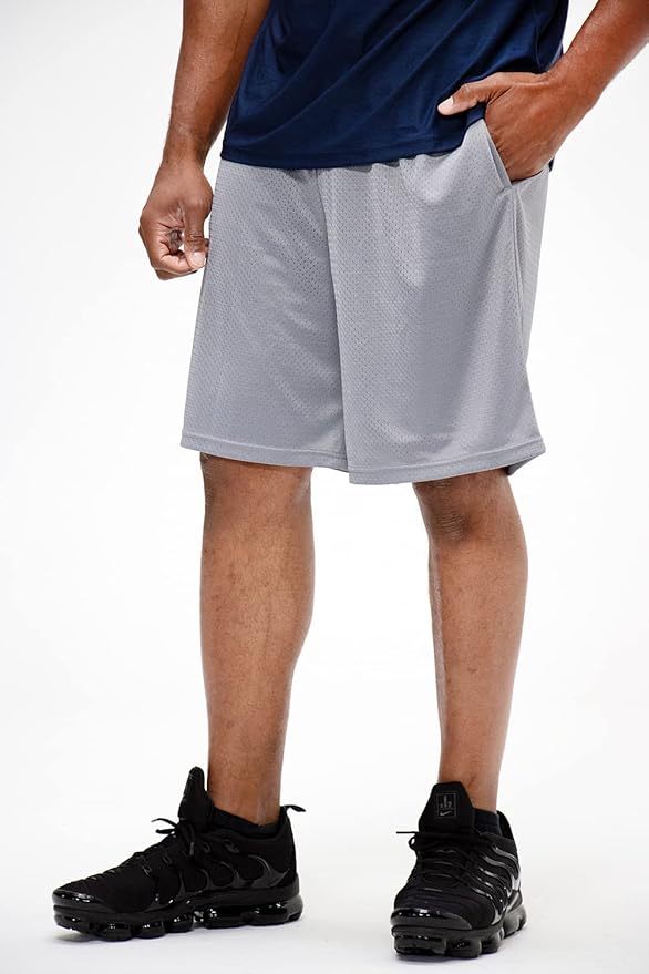 DEVOPS Men's 2-Pack Loose-Fit 10" Workout Gym Shorts with Pockets