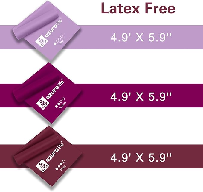 Resistance Bands,Professional Long Non-Latex Elastic Stretch Bands,Exercise Bands for Physical Therapy, Yoga, Pilates, Rehab, at-Home or The Gym Workouts, Strength Training