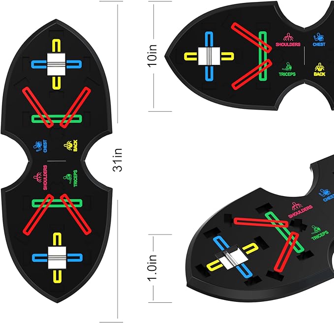 LALAHIGH Upgraded Push Up Board: Multi-Functional 20 in 1 Bar