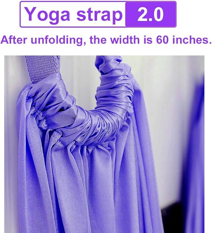 TOCO FREIDO Waist Back Leg Stretch Strap/Yoga Fitness Band, Leg Stretching Assist Trainer, Yoga Stretcher, Back Bend Split Inversion Strap for Fitness, Dance, Ballet, Gymnastics