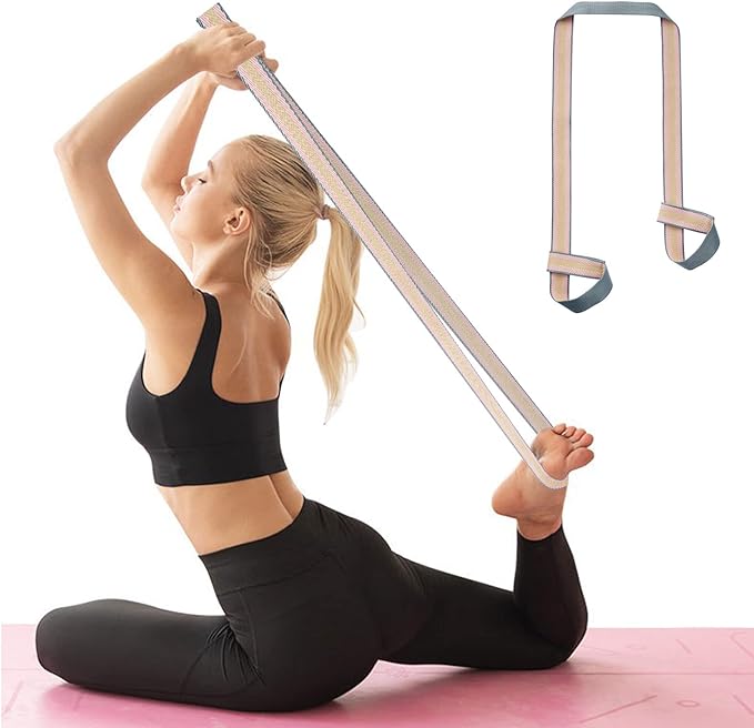 ZOOEASS Yoga Mat Strap, Adjustable Durable Yoga Mat Carrier & Stretching Strap, Multiple Color Choices