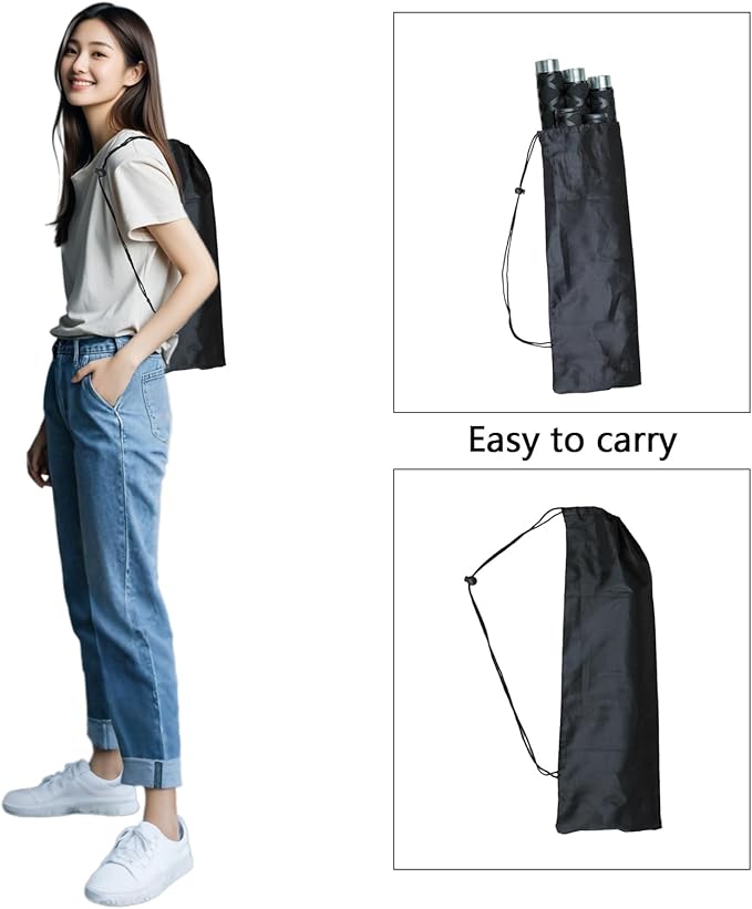 The Huang Yunming yoga stick is made of sturdy steel that is 5 feet high and an adjustable stretching stick, providing flexibility, agility, and balance. Multi functional fitness stick with 5 steel pipes