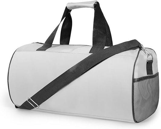 C&F BOGMOST Small Gym Bag for Travel & Duffel - 20 Inch Lightweight Carry On Bag for Men & Women, Mini Duffel Bag,Perfect for Sports, Weekend Trips, and Overnight Stays, Grey