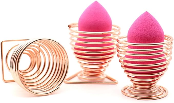 LanMa Beauty Sponge Blender Holder, Makeup Sponge Drying Stand Storage Egg Powder Puff Display Stand (3PC)