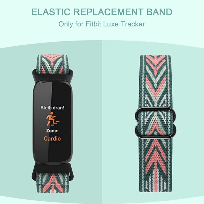 2 Pack Adjustable Elastic Bands for Fitbit Luxe Bands
