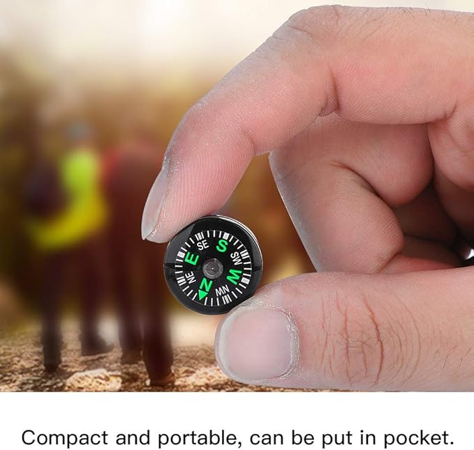12PCS Button, Mini Pocket Paracord Bracelet Liquid Filled