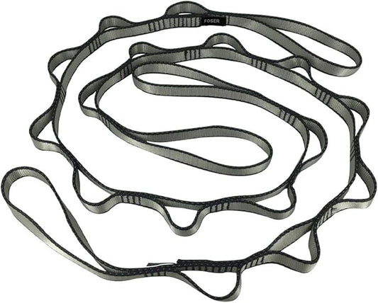 FOSER 2pcs Daisy Chains, Yoga Hammock Extension Strap, Adjustable Nylon Strap Fitness Pilates and Exercise Extend Strap