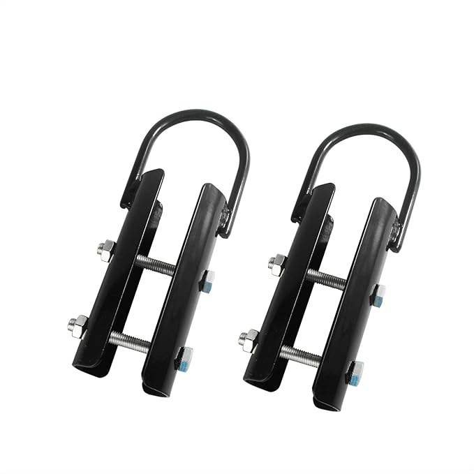1½" Climbing Rope Clamp, 2 Sets 1.5” Battle Rope Attachment Hook Accessories, Rope Clasp for Rope Climb, Climbing Training Garage Home Gym Workout Fitness Strength Training