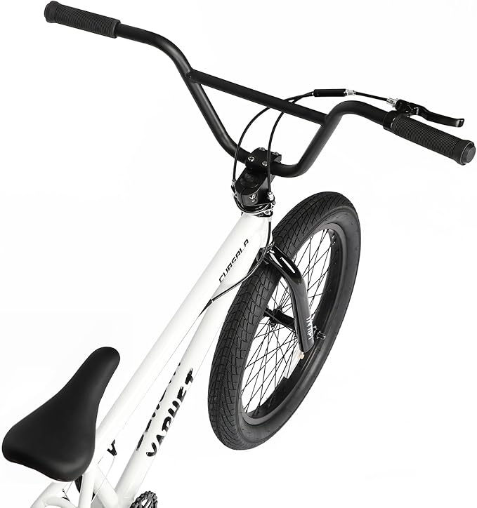 Freestyle BMX Bike, 20 Inch Yaphet Bicycle for Teen Beginner and Adult Riders, Bike with Hi-Ten Steel Frame, Multiple Colors