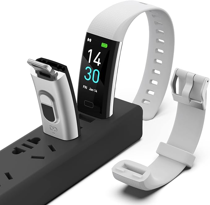 ENGERWALL Fitness Tracker with Step Counter/Calories/Stopwatch, Activity Tracker with Heart Rate Monitor, IP68, Health Tracker with Sleep Tracker, Smartwatch, Pedometer Watch for Women Men Kids