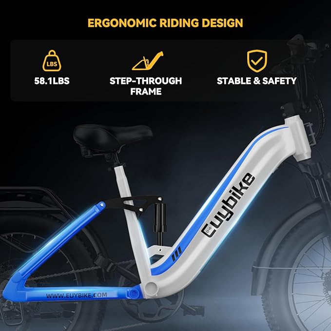 1500W Electric Bike for Adults,48V 20/60Ah Removable Battery Max Range 80Miles & 30MPH Electric Bicycle,20''ร4" Fat Tire Ebike,Adult Electric Bicycles for Commute Beach Snow,E-Bike UL Certified