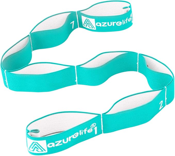 Premium Durable Stretch Straps with Loops, Stretching Strap for Physical Therapy, Multi-Loop Yoga Strap Fitness Exercise Strap for Yoga, Pilates, Dance, Flexibility&Exercise