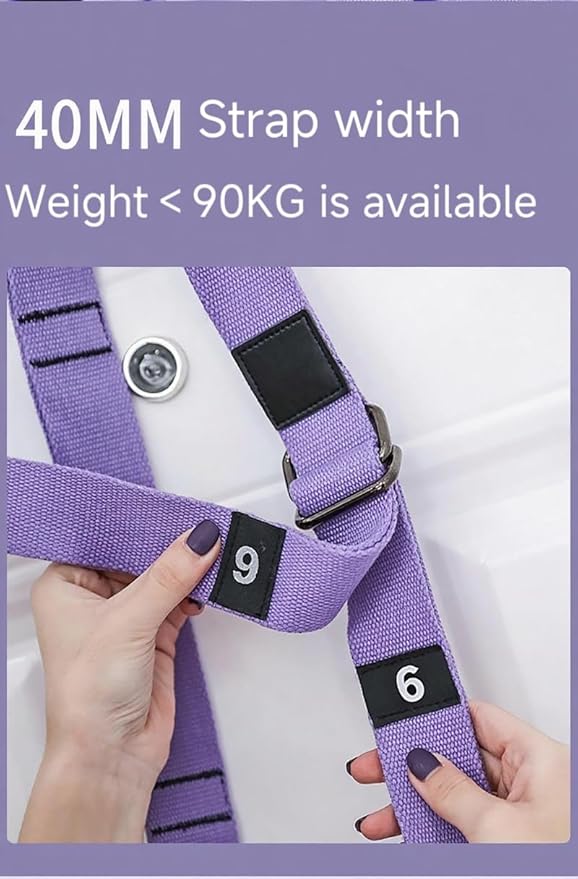 Yoga strap, stretching strap, yoga straps for stretching, Precise stretching, unlocking high difficulty poses in home