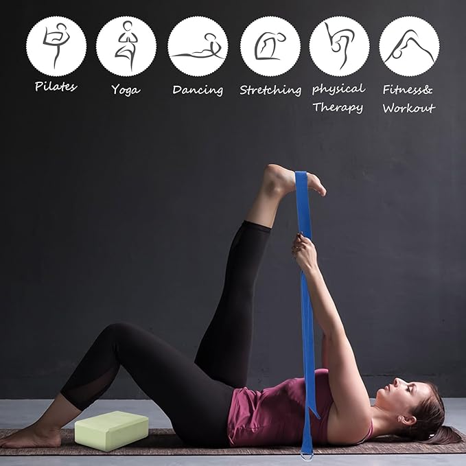 Outus 20 Pcs Yoga Blocks Bulk 9 x 6 x 3 Inch High Density Bricks to Improve Strength Flexibility Balance Soft Non Slip Gymnastic Blocks for Yoga Sports