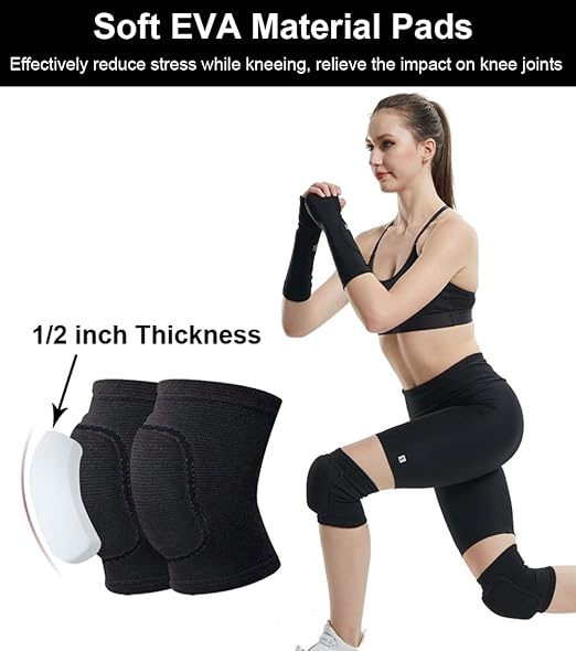 Knee Pads for Women Men, Dance Knee Pads Wrestling Knee Pads Basketball Knee Pads Volleyball Knee Pads for Women, Knee Protector Soft Knee Pads for Work (Pink, X-Small)