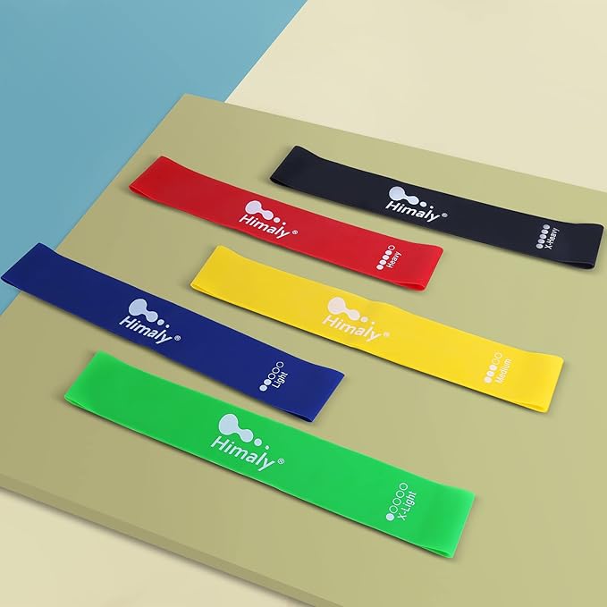 Resistance Bands Set, Himaly Exercise Bands Strength Training Fitness Bands Workout Elastic Bands with Legs Ankle Straps, Door Anchor, Handles & Carry Bag for Home Outdoor Workouts