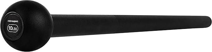 Retrospec Revolve Steel Macebell for Strength Training, Rehabilitation, Stretching, Conditioning and Rotational Training - 5, 7, 10, 15, 20, 30lb Options for Women & Men