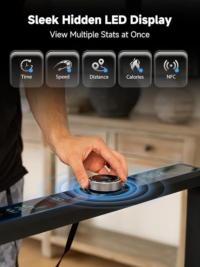 WALKINGPAD X Series Folding Treadmills for Home, Smart Vertical Fold, LED Display with Rotary Control, No Assembly