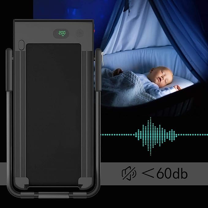 Goplus 2 in 1 Folding Treadmill, 2.25HP Under Desk Electric Superfit Treadmill, Installation-Free with APP Control, Remote Control, Bluetooth Speaker, LED Display, Walking for Home